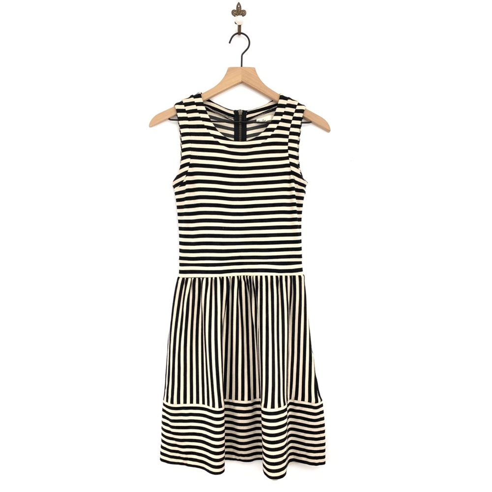 Madewell Hi-Line Striped Duet Ponte Dress XS